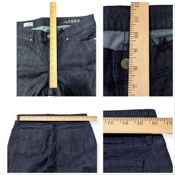 Gap 1969 Always Skinny Jeans Dark Blue, Size 31/12P - Picture 10 of 11